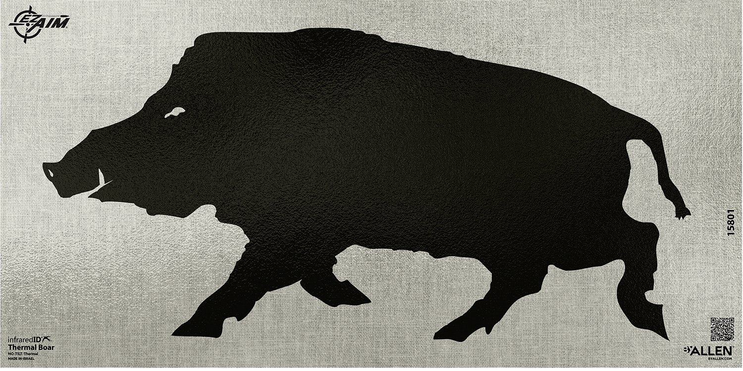 Allen 15801 EZ-Aim Thermal ID Boar Paper Target 24"x12" Black/Gray