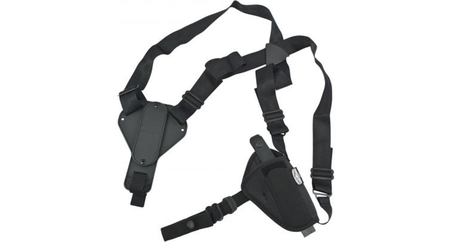 Uncle Mike's Plain Black Nylon Shoulder Holster 8716 AM#16 - Uncle Mike's