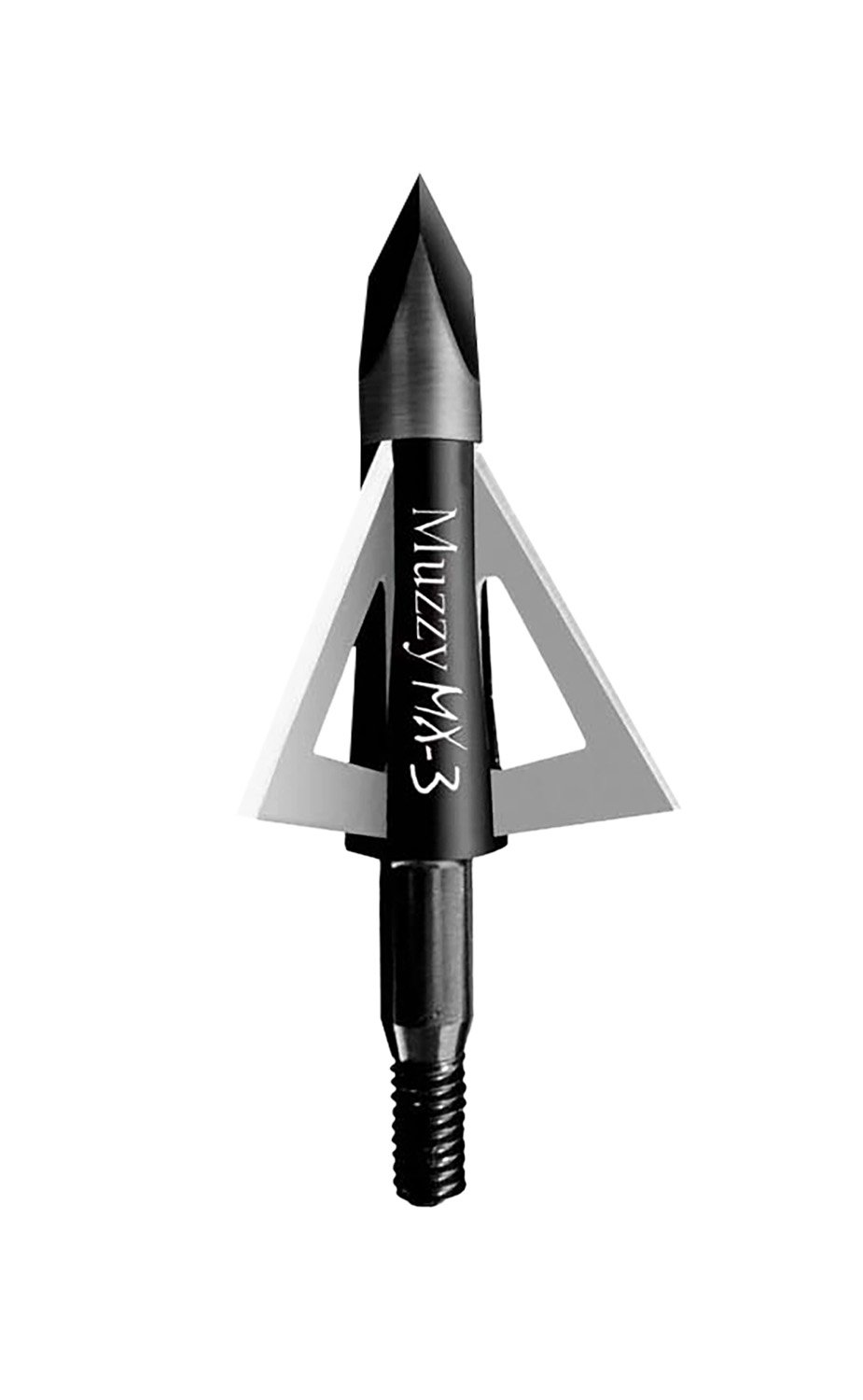 Muzzy MX-3 Broadhead 100gr, 3-Pack, 1.25" Cut Diameter, Trocar Tip, 0.025" Blade Thickness, 225MX33