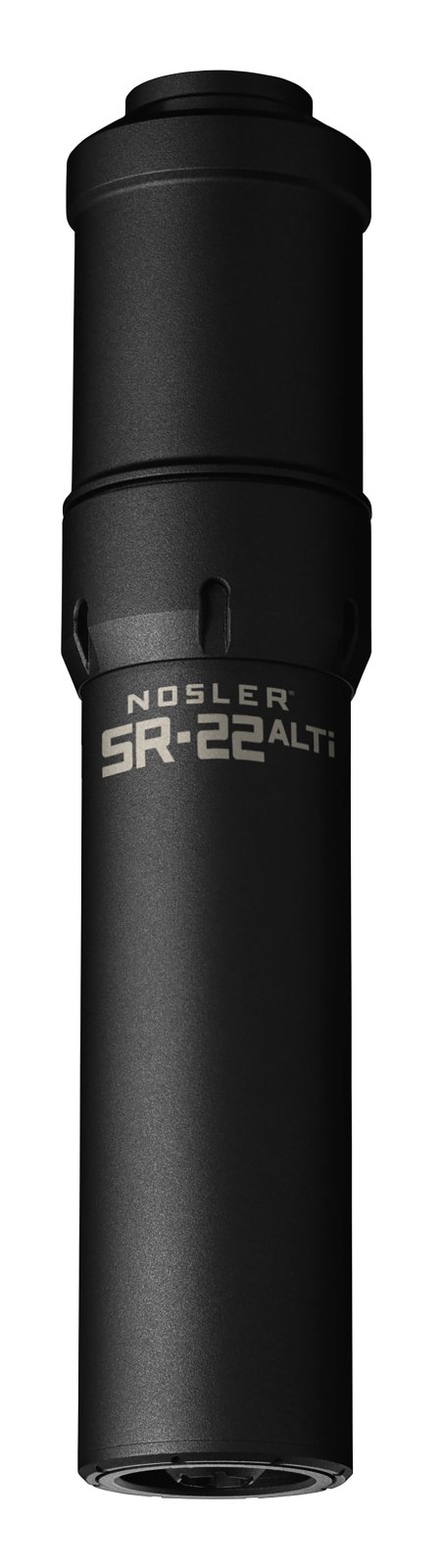 Nosler Sr-22Alti 22 Caliber Suppressor 7.53in Black Aluminum Titanium