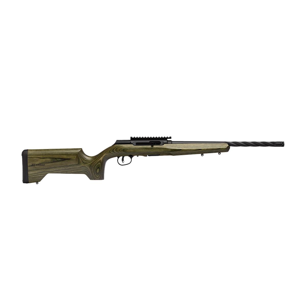 Savage Arms A22 Timber Tactical Rifle .22 LR 10rd Magazine 18 Threaded Barrel OD Green Stock - Savage Arms - .22LR