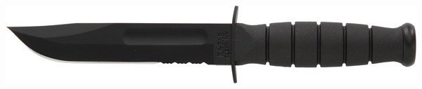 Buy KA-BAR 1259 Short Fixed Knife Combo Edge Kraton Handle Nylon Sheath online