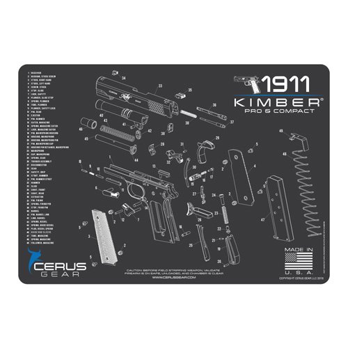 CERUS GEAR KIMBER COMP AND PRO SCHEMATIC GREY - Cerus Gear - Universal