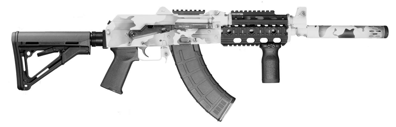 Zastava ZP92762CTRAW 7.62x39 ZPAP92 Rifle 16" Barrel Magpul CTR Arctic - Zastava Arms - 7.62X41