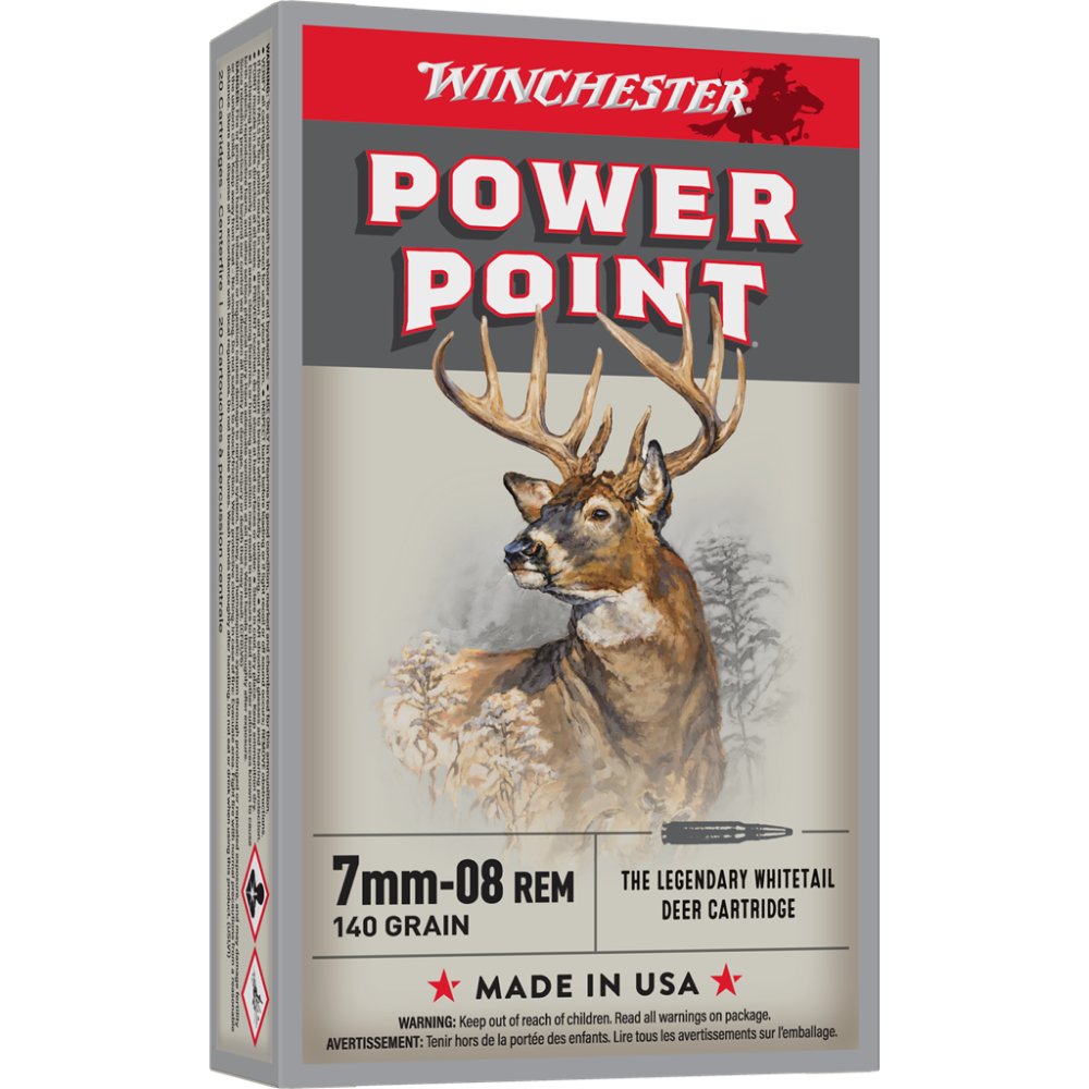Winchester X708 7mm-08 Rem 140 Grain Power Point 20 Rounds Box