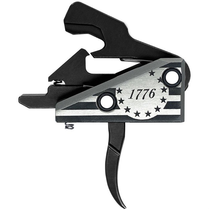 Rise Armament RA-1776F-BR AR Trigger, 3.5 lb Pull, Black/Silver - RISE ARMAMENT
