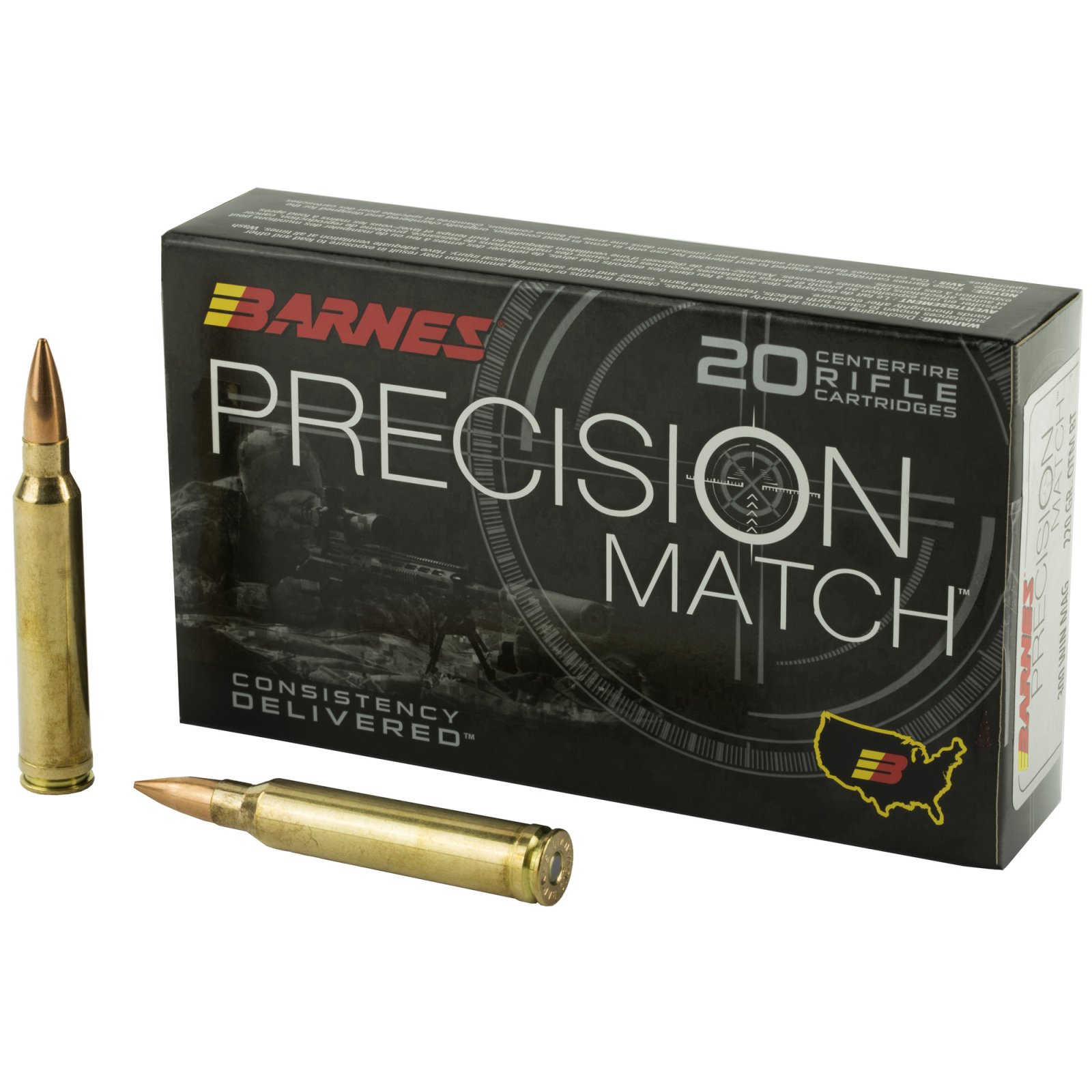 Barnes 30740 Precision Match .300 Win Mag 220gr OTM-BT 20/Box