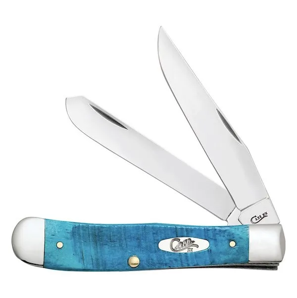 Buy Case Cutlery Trapper 4.125" 2BL Carbon Blue Knife online