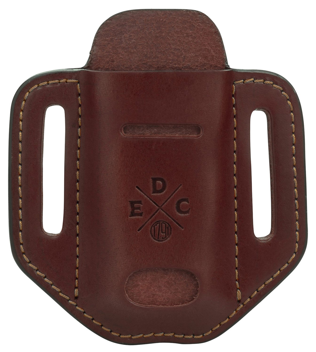 1791 Gunleather HDESSLCHNA EDC Chestnut Leather Belt Slide Ambidextrous