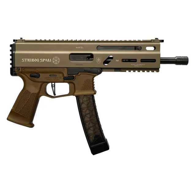 Grand Power 197892004794 SP45A3 Stribog 45 ACP 20+1 8" Black Threaded... - Grand Power - .45 ACP/Auto