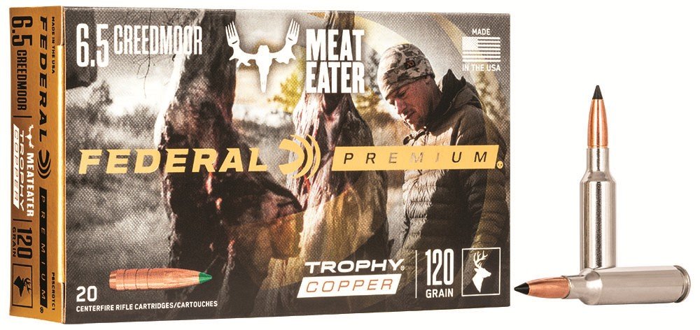 Federal P65CRDTC1 Premium 6.5Creedmoor 120gr Trophy Copper 20 Per Box/10 - Federal Premium Ammunition - TROPHY COPPER