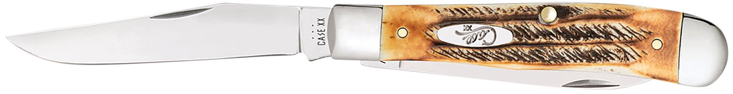 Case 03573 Trapper 3.25" Folding Clip Point/Spey Plain Mirror Polished - Case Cutlery - CLIP POINT/SPEY