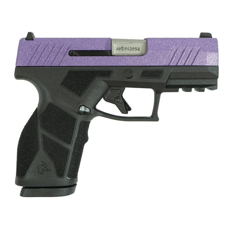 Taurus GX2 Purple Sparkle Handgun 9mm Luger 13rd Magazines (2) 3.38 Barrel Black Frame/Custom Slide - Taurus International Manufacturing, Inc. - 9mm Luger