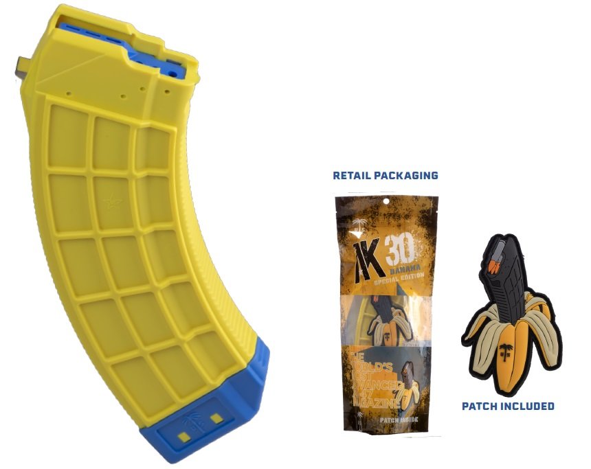 Buy US Palm AK-47 30rd 7.62x39mm Banana Yellow Polymer Magazine online