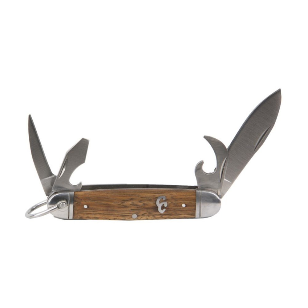 ABKT Cattleman Sagebrush Trailscout Multitool 2-1/5 Blade Zebrawood