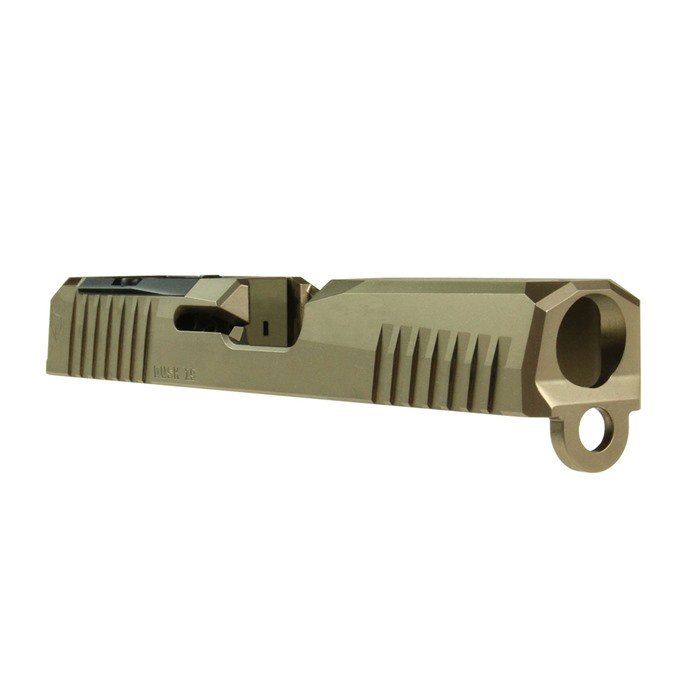 Lone Wolf LWD-DKSLIDE19-G3-FDE 9mm RMR Cut Stripped Slide FDE Glock 19 Gen3 - Lone Wolf Distributors - 9 mm Luger