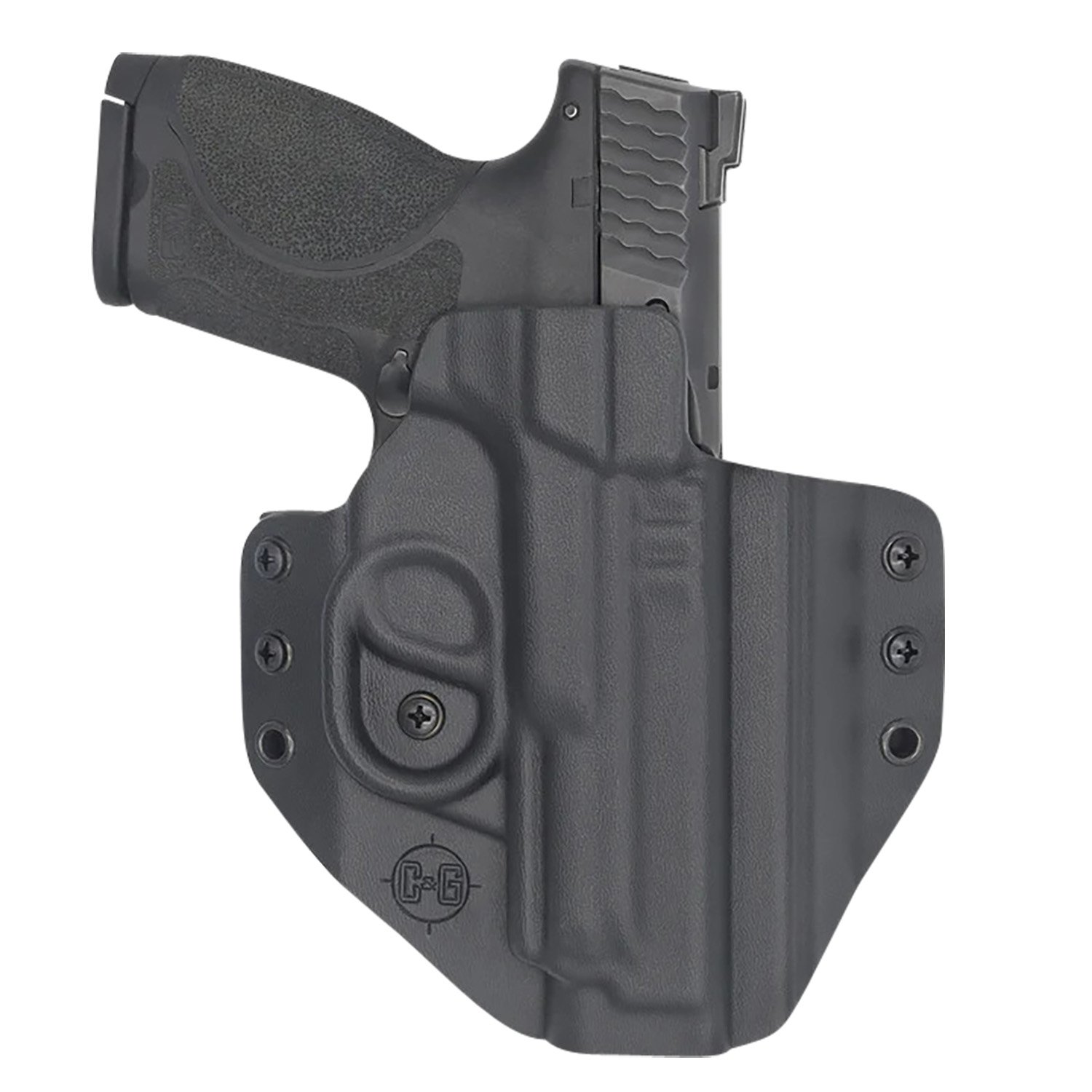 C&G Holsters 0566100 Covert OWB Black Kydex Belt Loop Fits S&W M&P 9-40... - C&G Holsters - BLACK