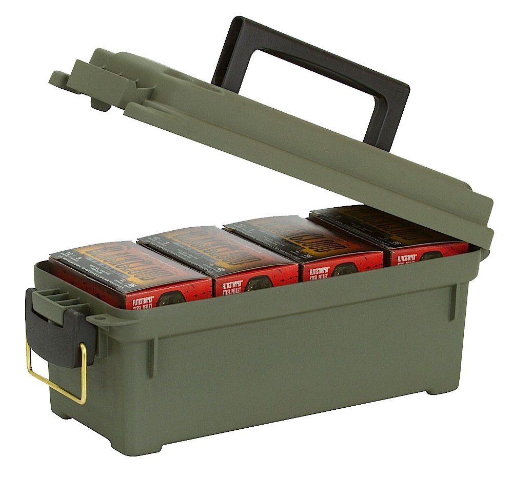 Plano Shotgun Shell Box Water Resistant Lockable Green 121202 - Plano Molding Company - SHELL BOX
