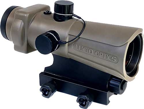 Lucid HD7 Gen III Red Dot Sight 2MOA 4 Reticles FDE Tan LHD7TAN - Lucid Optics