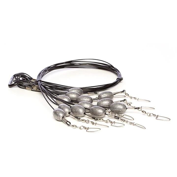 Rig 'Em Right 001-48 Decoy Anchors 48" 4oz 12-Pack Tangle-Free Design - AdvenTec LLC dba Rig Em Right Outdoors