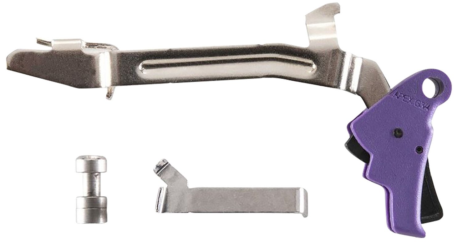 Apex Tactical 102P165 Trigger for Glock Gen3-4, Purple, Drop-In, Polymer - Apex Tactical Specialties - ACTION ENHANCEMENT