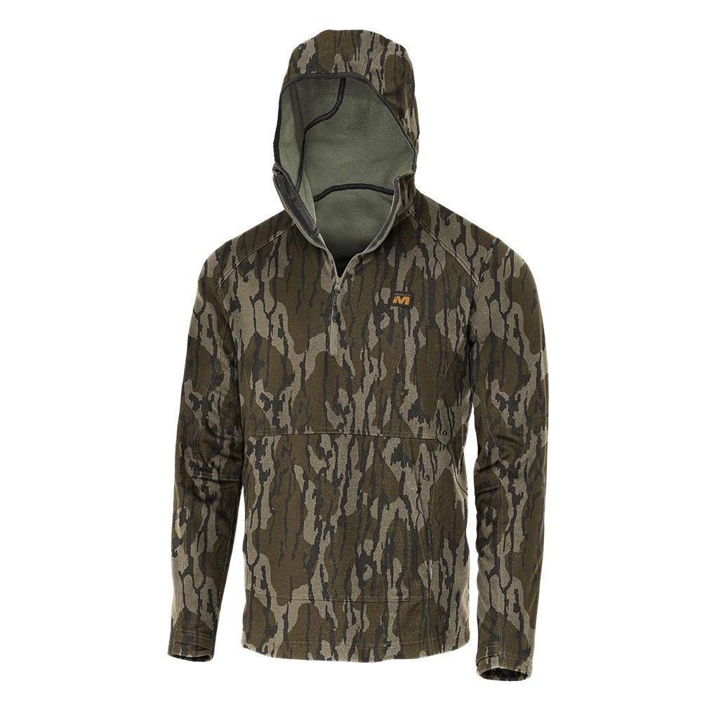 Muddy DV8 Quest Midweight Quarter Zip Hoodie Mossy Oak Bottomland S - GSM Outdoors