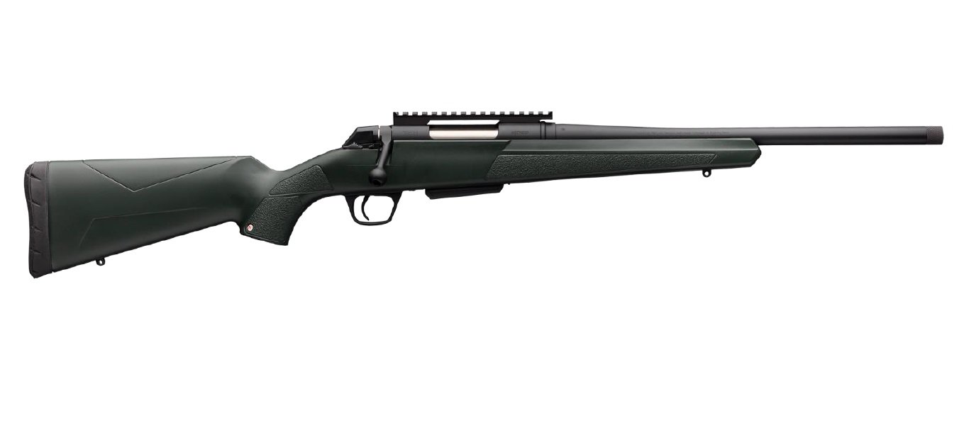 Winchester XPR Stealth SR 243 Win 16.5" Green Synthetic RH Rifle: Precision Rifled, Permacote Finish, 3-Round Capacity - Winchester - 243 Win