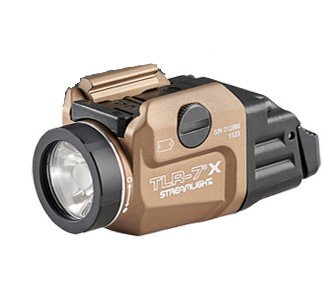 Streamlight 69429 TLR-7X Gun Light FDE 500 Lumens LED IPX7 Waterproof - Streamlight - 500 LUMENS