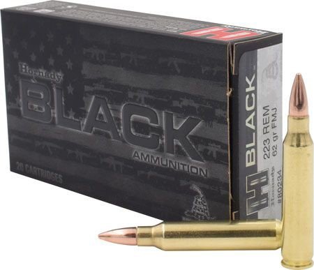 Hornady 80234 Black Target/Varmint 223 Rem 62gr FMJ 20/10