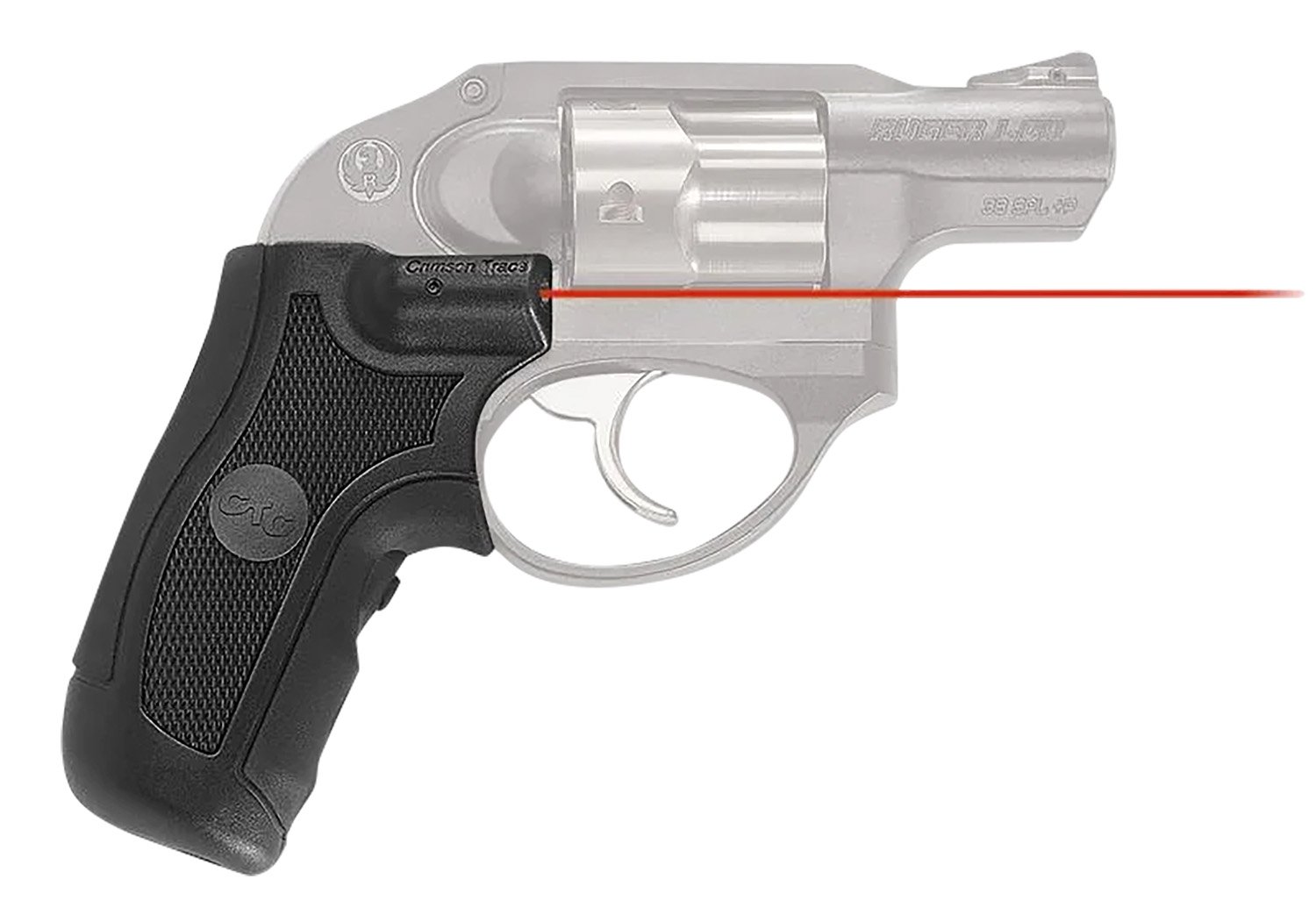 Crimson Trace LG-415 Lasergrips Ruger LCR/LCRx Red Laser Black Polymer - Crimson Trace - 0.50" AT 50 FT