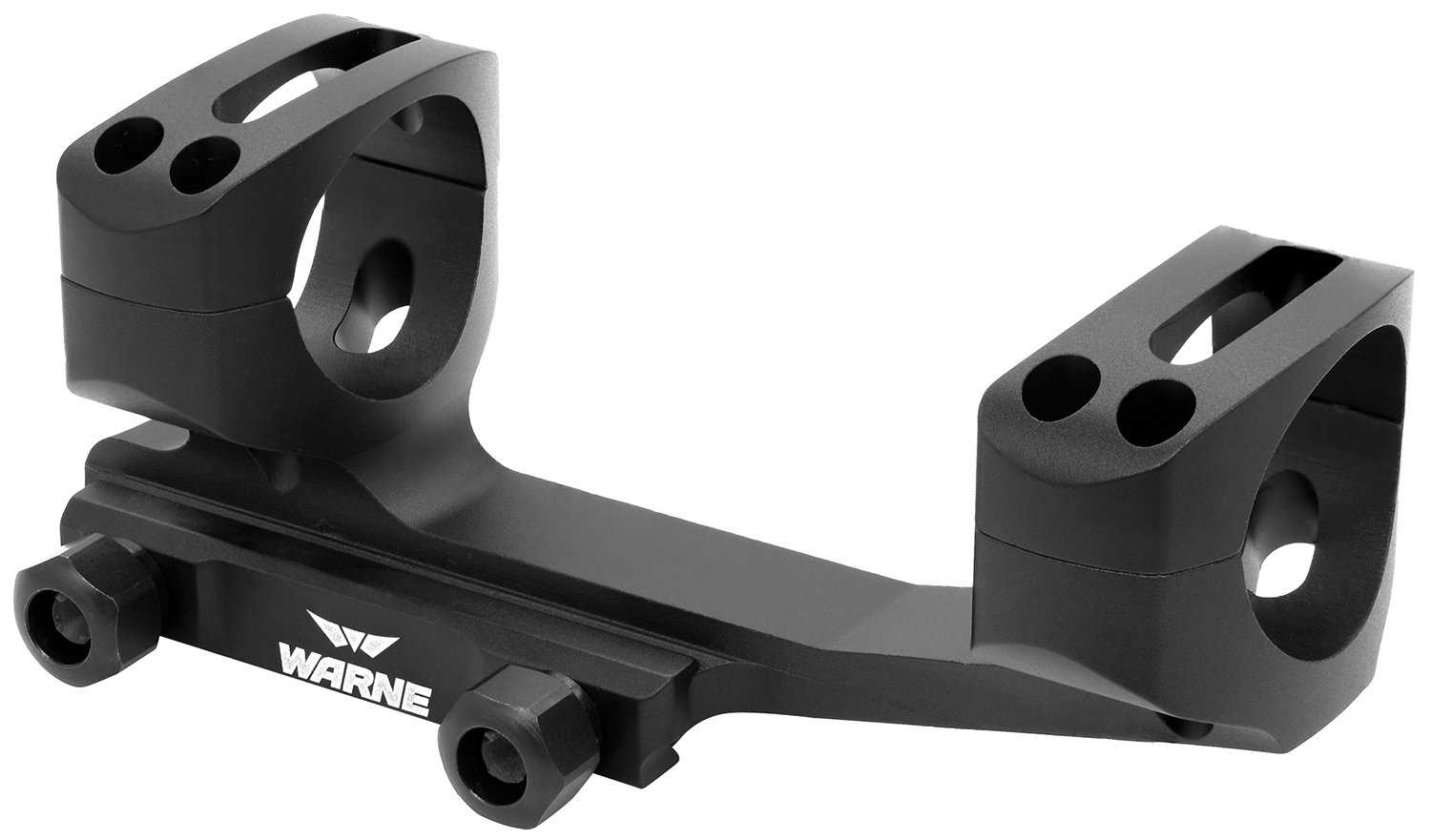 Warne XSKEL1TW Gen 2 Extended Skeletonized 1" MSR Mount Matte Black - Warne - SKELETONIZED