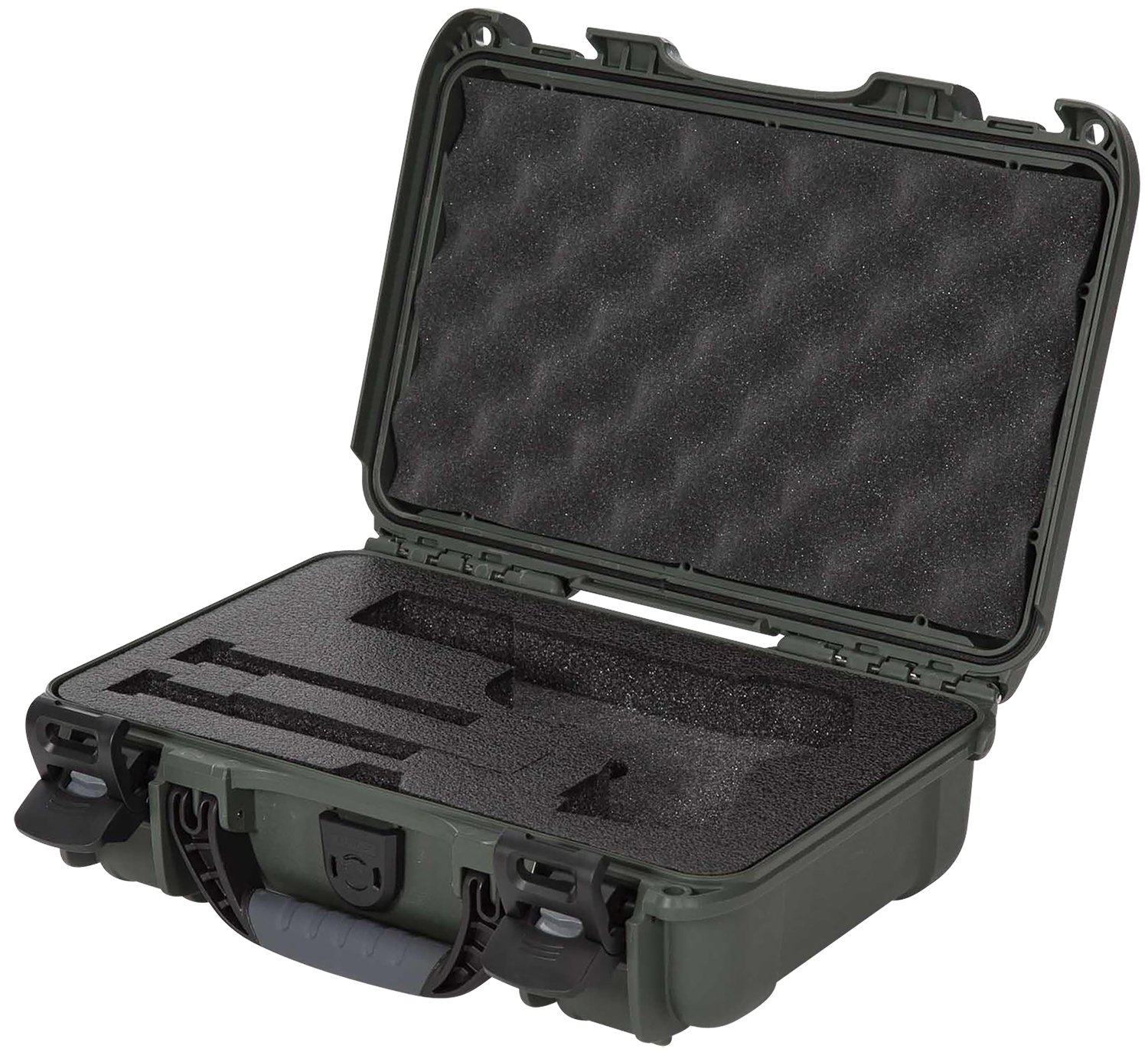 Nanuk 909CLASG6 Classic Gun Case Waterproof Olive 11.4"x7"x3.7" Foam Lined - Nanuk - OLIVE