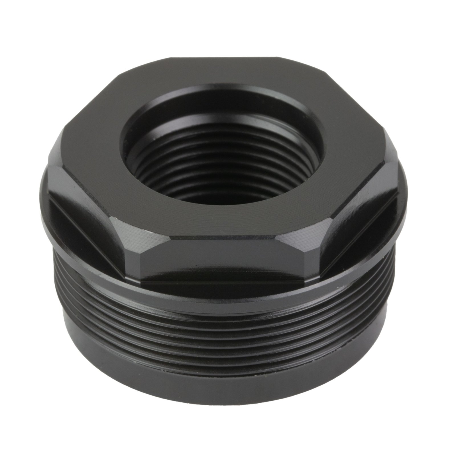 OSS RAD Direct Thread Adapter 1985, 17-4 Stainless Steel, Heat Treated, Black Nitride Finish, Interchangeable 1.125x28 Threads, HUXWRX RAD Fixed Mount