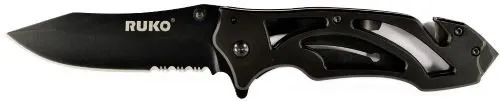 Ruko RUK0165CS Folder Tactical Knife 3.3 In Vented Titanium Handle