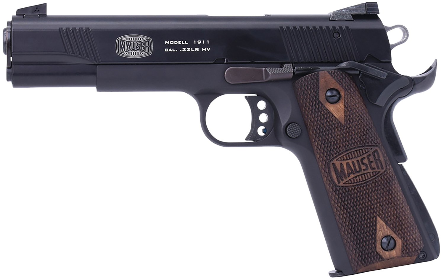 Mauser 1911 22 LR 5 in Black Steel Barrel 10 Round Capacity Ambidextrous