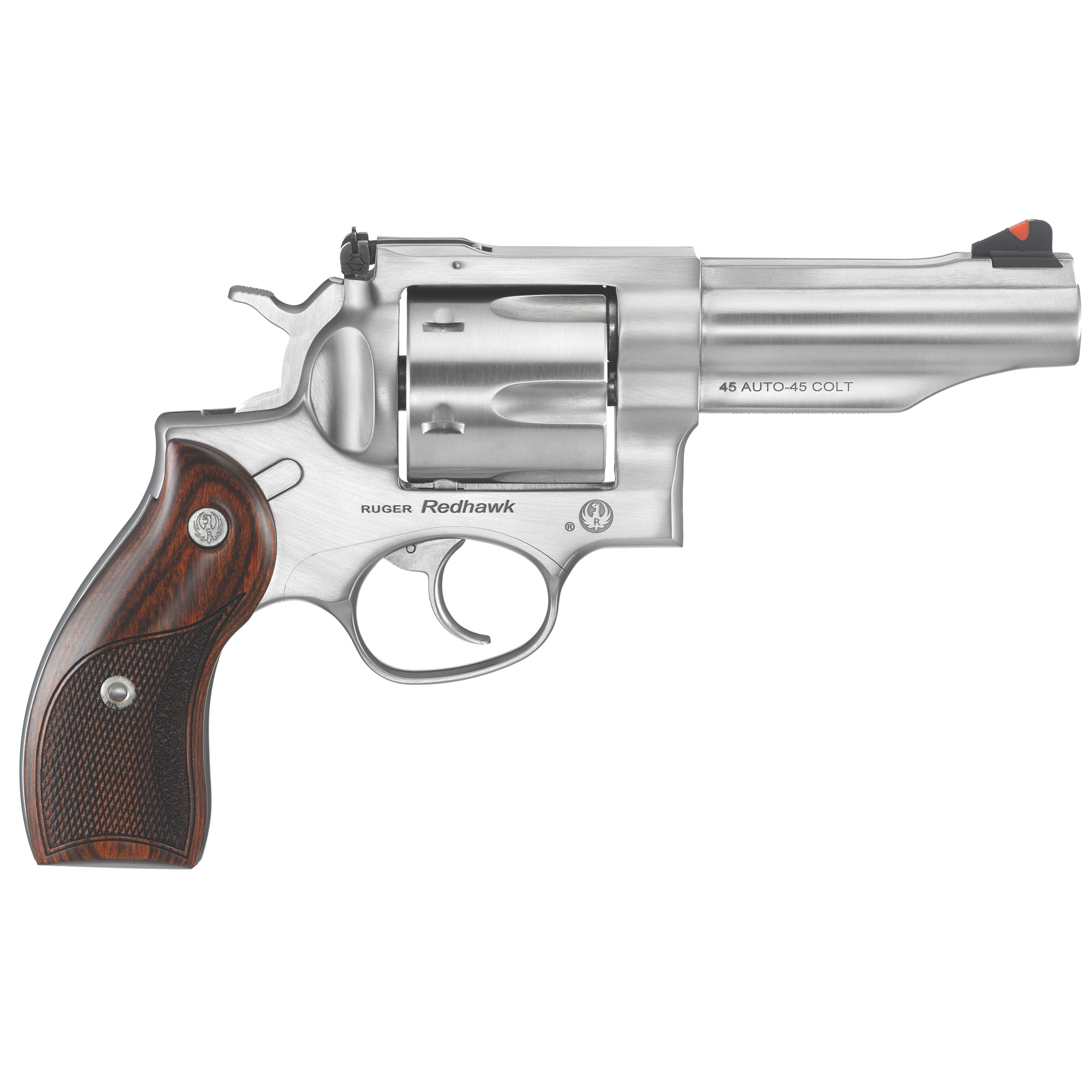 Ruger Redhawk 45 Auto 4.20 in Satin Stainless 6rd Hardwood Grip