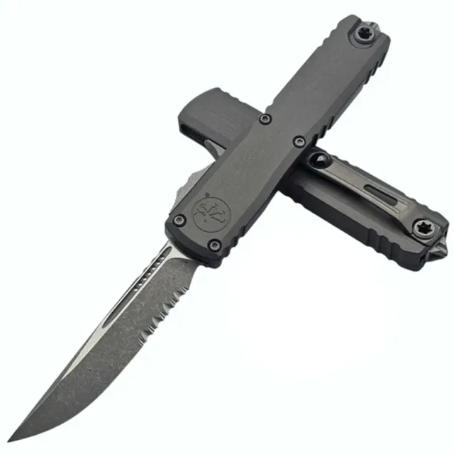 Microtech Ultratech 3.55 In SE/PS Apocalyptic Natural Clear Alu Handle
