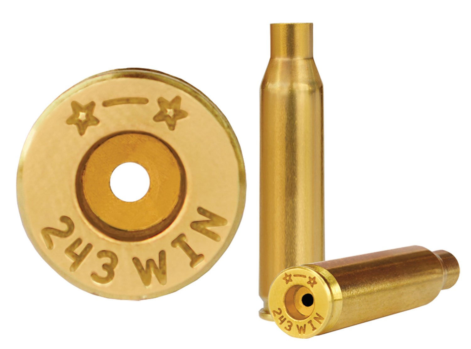 Starline 243WINEUP50 Unprimed .243 Win Rifle Brass Cases 50-Pack - STAR - BRASS
