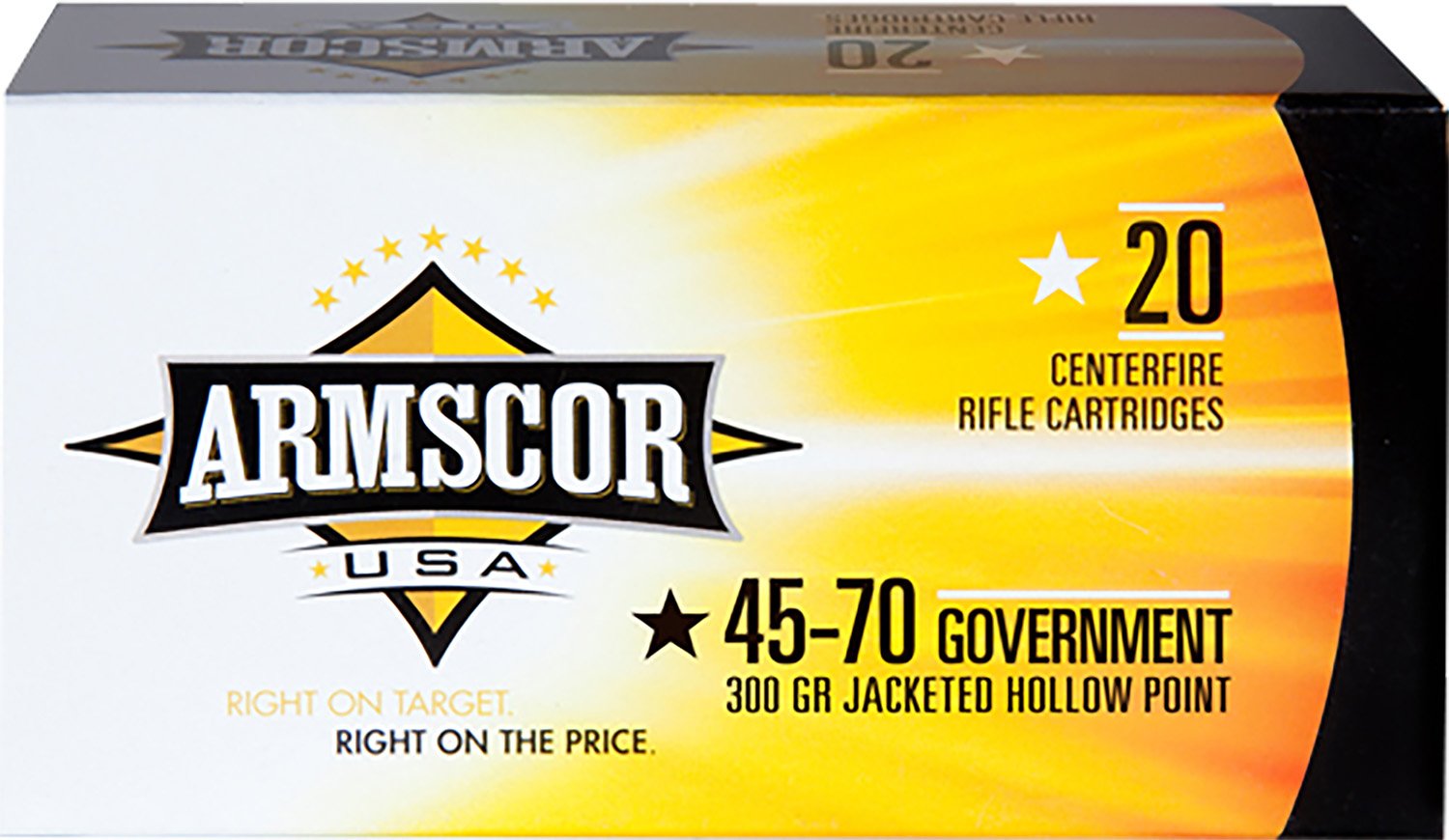 Armscor Precision Inc USA .45-70 Govt. 300gr. JHP Rifle Ammo 20 Rounds