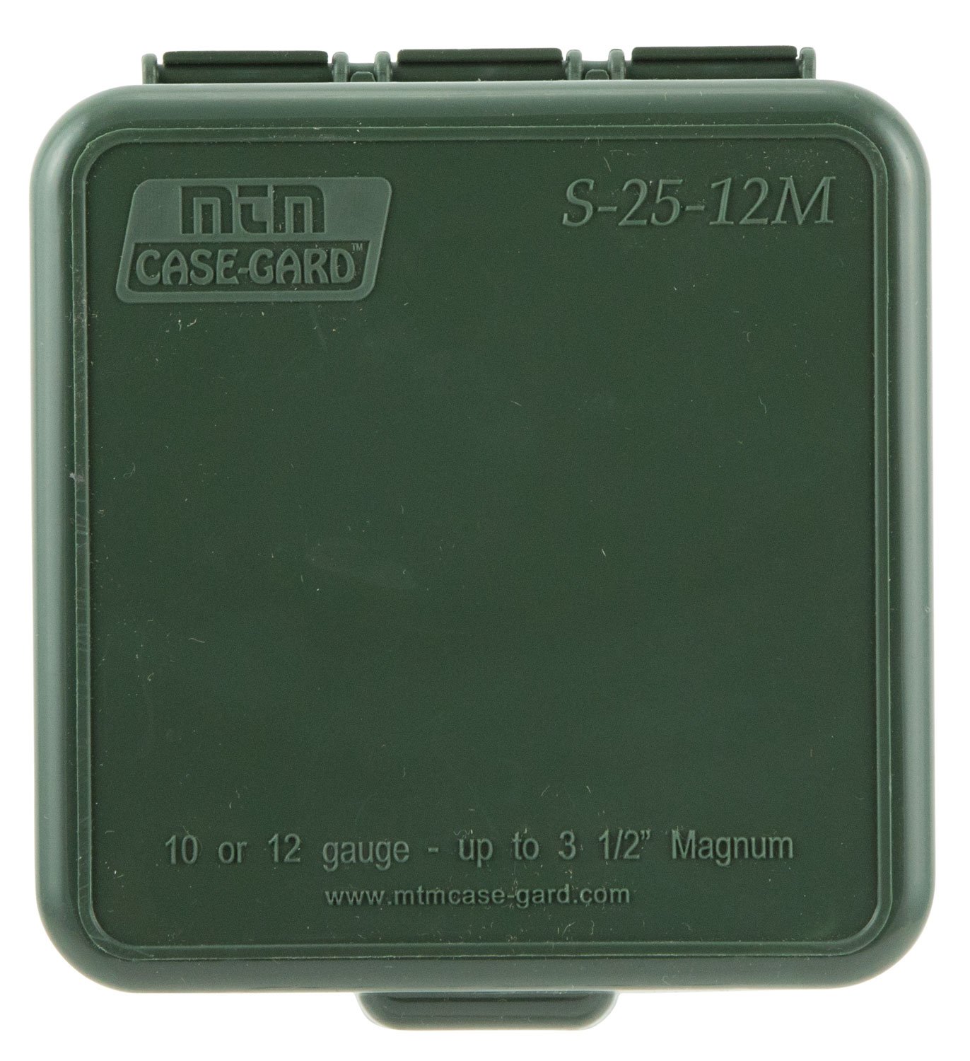 Buy MTM Case-Gard Shotshell Box Forest Green 10/12 Gauge 25 Round Capacity S25-12M online