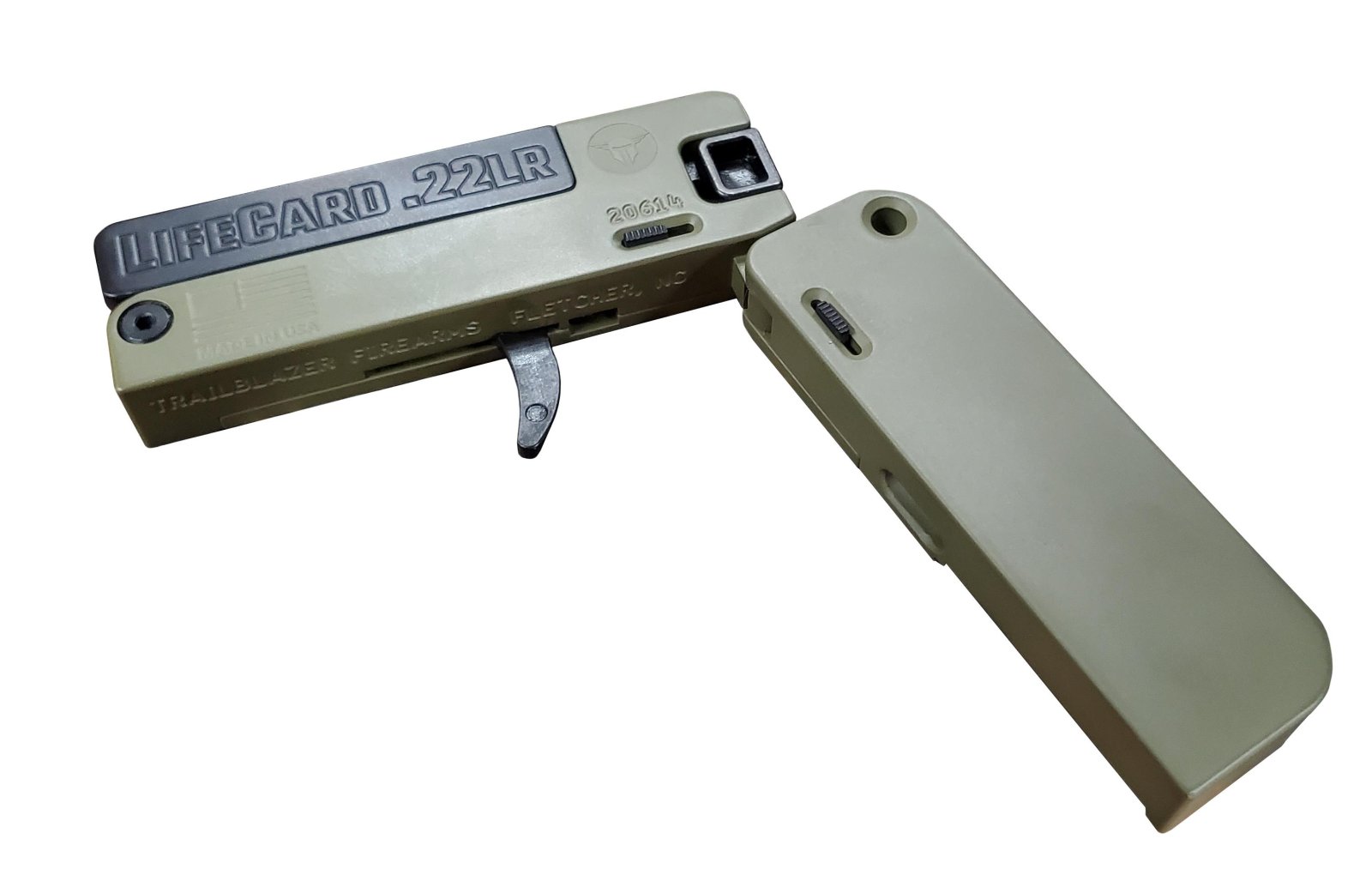Buy Trailblazer LC1-NBG LifeCard .22 LR Single Action Handgun Bazooka Green online