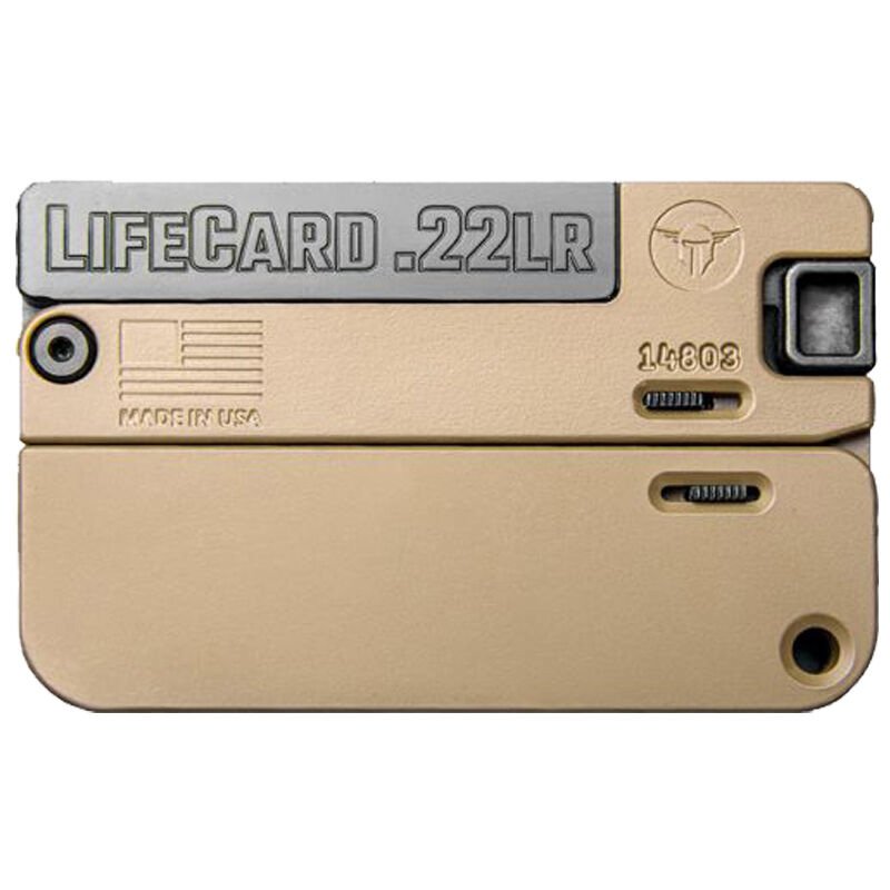 Trailblazer LIFECARD .22LR Single Shot Pistol 2" Barrel Tan Aluminum Finish