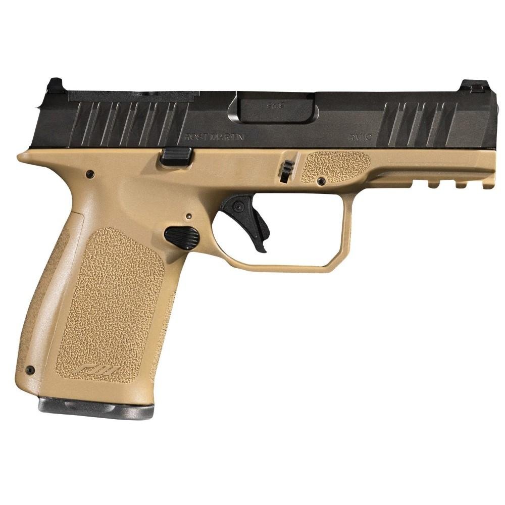 ROST Martin RM1CFDEOSP10CA 9MM 10+1 FDE RMR Plate White Dot Sights - ROST MARTIN - 9X19