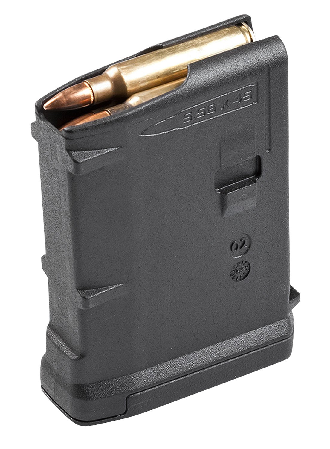 PMAG 10 Low Profile Magazine: Stainless Steel Spring, Anti-Tilt, Easy Disassemble - USA Made - Magpul Industries - 5.56 mm NATO