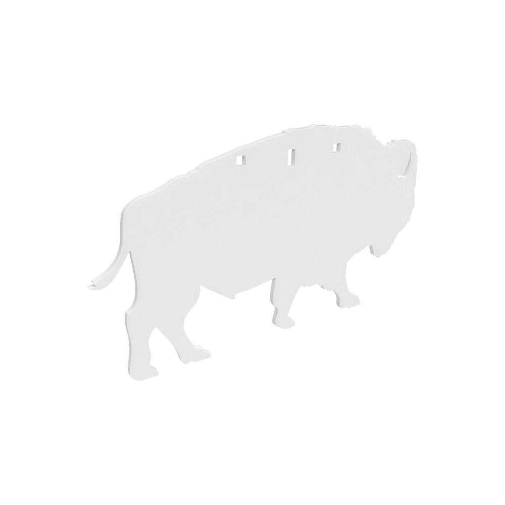 Birchwood Casey BC-47704 AR500 3/8" Bison Silhouette Target 22" White - Birchwood Casey