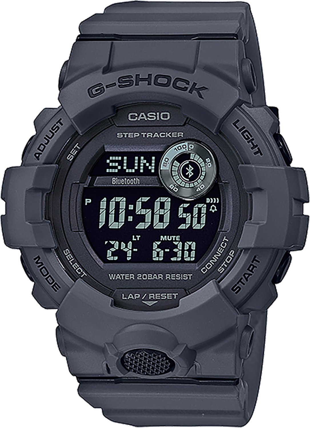 GSHOCK GBD800UC8 Digital Resin Bluetooth Watch Gray