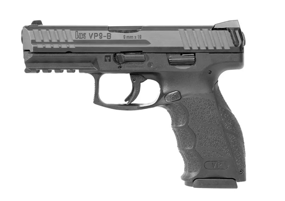 HK 81000286 VP9 9mm Luger 4.09" 17+1 (3) Black Black Steel Slide Black Interchangeable Backstrap Grip (Push Button) Night Sights