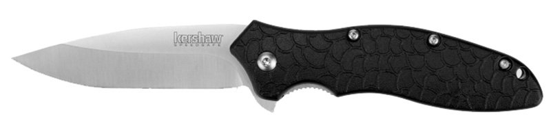 Kershaw 1830 Oso Sweet 3" Flipper Knife, Satin 8Cr13MoV Blade, GFN Handle