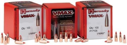 Hornady 22616 V-MAX .22 Cal 50GR Polymer Tip Boat Tail 250/Box