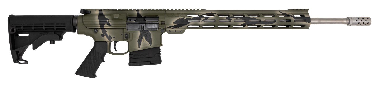 Buy GLFA GL1065SSPGRN 6.5CM AR10 Rifle 20" SS Barrel Pursuit Green Camo online